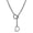 Black, variant on Punk Gothic Heart Breaker Cuban Link Chain Choker Adjustable Lariat Y-Necklace-Black