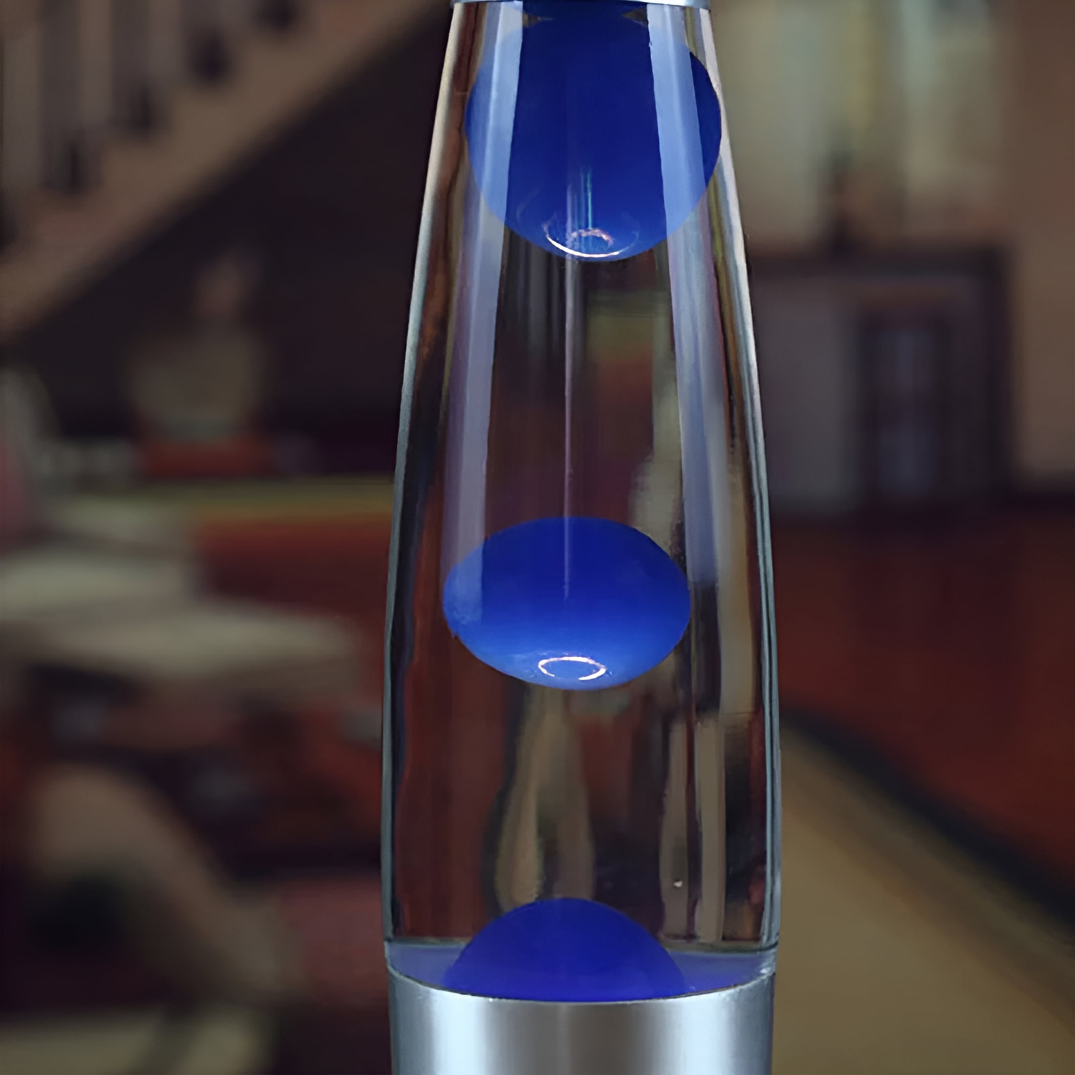 HIBIBUD 25W Jellyfish Led Bedside Volcano Lava Night Light for Home Bedroom (Blue)