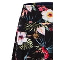 thumbnail image 3 of Doublju Women's Elastic High Waist Band Flared Midi Skirt (Plus Size Available), 3 of 4