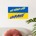 thumbnail image 3 of CafePress - We Stand With Ukraine Wall Decal - 20x12 Wall Decal, 3 of 3