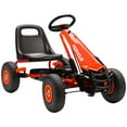 thumbnail image 2 of Qaba Pedal Go Kart for Kids, Go Cart with Adjustable Seat, EVA Wheels, for Boys & Girls Aged 3-8 Years Old, Red, 2 of 9
