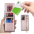 thumbnail image 3 of Samsung Galaxy Note 20 Ultra Case with Card Holder for Women, Galaxy Note 20 Ultra Phone Case Wallet with Credit Card with Ring Kickstand Zipper Slim Stand Case - Rose Gold, 3 of 7