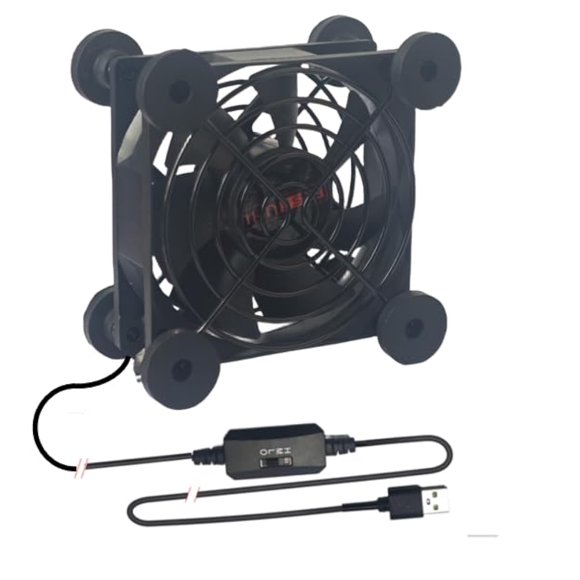 shiyou-DC U01,Silent 80mm USB Fan,3 Adjustable Wind speeds for Receiver DVR PlayStation Xbox Computer Cabinet Cooling
