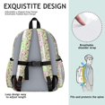 thumbnail image 5 of Pioneer Flower Floral Print Pattern Cute School Backpack with Padded Back and Adjustable Shoulder Straps 13.4"x11"x4.7", 5 of 5