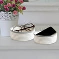 thumbnail image 2 of facefd 2 Pieces Round Small Woven Baskets Set for Vegetable white bread serving Bathroom Gray, 2 of 9