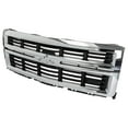 thumbnail image 3 of NEW For 2014-2015 Chevrolet Silverado 1500 Front Bumper Grille Black Chrome, 3 of 3