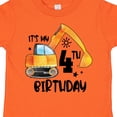 thumbnail image 4 of Inktastic Construction Truck It's My 4th Birthday Boys or Girls Toddler T-Shirt, 4 of 5