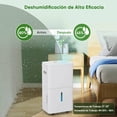 thumbnail image 3 of Deshumidificador de 22 L, 180 m² con Manguera de Drenaje, Depósito de Agua de 6L Protección contra Desbordamiento. Ideal para Sótanos, Dormitorios, Baños y Lavanderías., 3 of 8