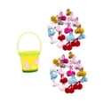 thumbnail image 4 of Canasta de huevos de Pascua Cesta de almacenamiento Decoración Pequeña decoración portátil de regalos para celebraciones Holiday Home Conejo, 4 of 8
