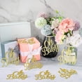 thumbnail image 7 of WSNIJFU 10 Pieces Baby Shower Cutout, Baby Table Centerpiece, Glitter Gender Reveal Party Decoration, Baby Shower Table Decoration with Rope for Home Birthday Party, Kids' Party Decoration (Gold), 7 of 7