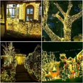 thumbnail image 4 of Luces de hadas100m 1000LED Cadena de luces Decoraciones para árboles de Navidad Guirnalda navideña interior para jardín al aire libre Festón impermeable Año nuevo KLB, 4 of 4