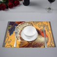 thumbnail image 2 of EREHome Set de 6 Sets de Table Vintage Récolte Dinde, Protecteur de Table 12x18 Pouces, 2 of 5