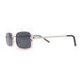 thumbnail image 3 of Mens Classic Narrow Rectangle Metal Rim Dad Sunglasses Gold - Black, 3 of 4