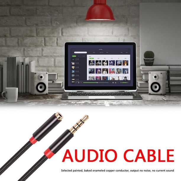 Cable auxiliar de altavoz para auriculares de 5x3 m y 3,5 mm, cable de extensión de audio macho a hembra Likrtyny Componentes de la computadora