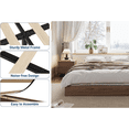thumbnail image 4 of Wood Bed Frame,Simple Flat Bed Frame Without Headboard,Full Floor Bed Frame with Wood Slat Support, No Box Spring Needed,Easy Assembly, 4 of 7