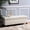 Ivory, variant on Ottoman with birch legs | Store game controllers and small items | Add comfort and style to living room