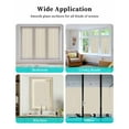 thumbnail image 6 of Window Privacy Film, Ivory White UV Sun Blocking Window Tint Film Heat Control One Way Blackout Window Film, Pure Swan White Solid Color Simple Minimalism Art Non Adhesive Static Cling 17.7x39.3 In, 6 of 7