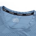 thumbnail image 6 of Men's Cool Mesh Workout Outfit, Quick Dry Breathable Athletic Tee & Lightweight Gym Shorts with Zipper Pocket Big and Tall Size M-5XL Sky Blue, 6 of 9