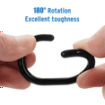 thumbnail image 4 of 120 PCS Shower Curtain Rings Plastic Shower Curtain Hooks for Bathroom Shower Rod, 4 of 7