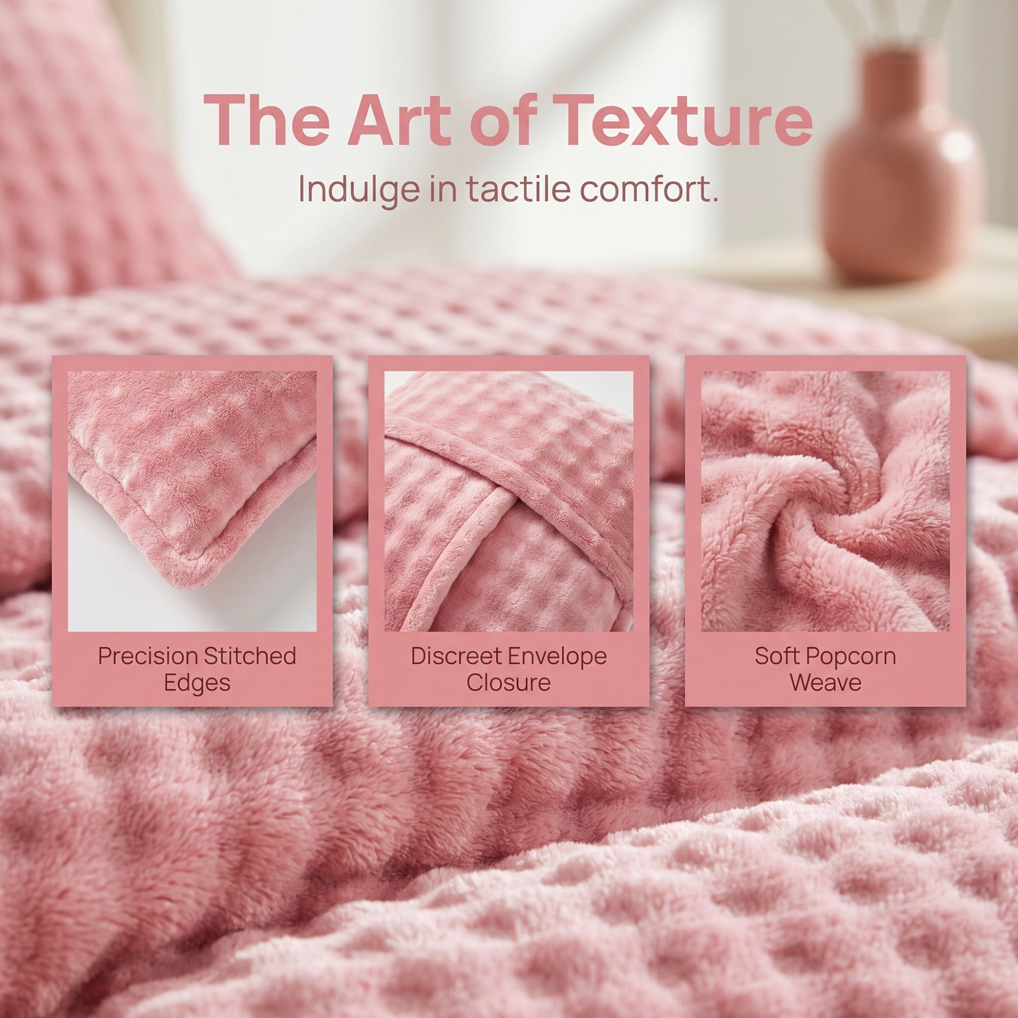 Unique Bargains 2 Pack Polyester Pillowcase Envelope Closure Wrinkle Resistant Light Pink