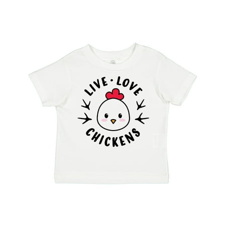 

Inktastic Live Love Chickens Gift Toddler Boy or Toddler Girl T-Shirt