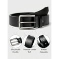 thumbnail image 6 of Timarkment Mens Belt Leather Belts for Men Brown Black Belt for Work or Casual, 6 of 8