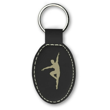 Keychain - Ballet Dancer Man (Black)