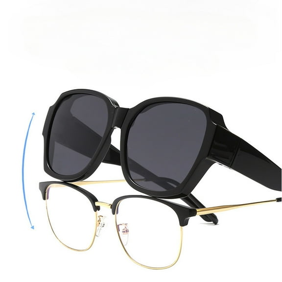 Seaspark Oversized Day/Night Driving Glasses Wraparound Sunglasses,Anti Glare Polarized Wraparounds,1 Pack