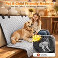 Pet Car Seat Cover, Light Gray, Standard - 54" Length, Waterproof ...