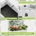 thumbnail image 2 of Joxxoaa Raised Garden Bed with Trellis, Large Outdoor Planter Trellis Box with Drainage Holes and Wheels for Climbing Plants.(White）, 2 of 7