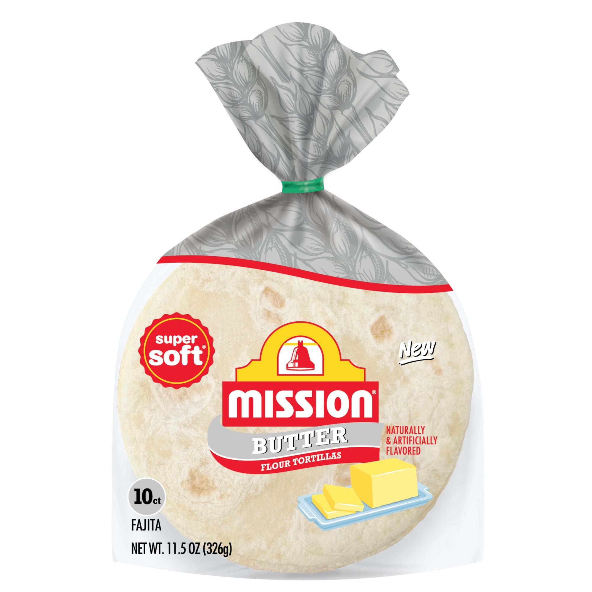 Mission Butter Flavored Tortillas, Fajita Size, 10 Count