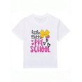 thumbnail image 1 of Kids Cotton T-Shirt, First Day Of School Top White Short Sleeve Tee For PRE-K, Print Summer Outdoor Sports Shirts, Size 4Y-13Y With White, First Day Preschool Shirt Girls Summer Clothing Tee Summer T, 1 of 6