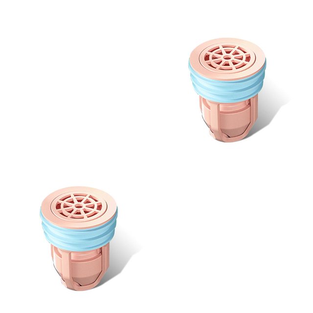 Toystoory Desodorante de núcleo de drenaje de suelo de cocina, colador de plástico PP para el pelo, accesorio de alcantarillado antirreflujo, rosado 2Conjunto