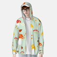 thumbnail image 6 of Rocae Mushroom Bee Print Breathable Sun Protection Hoodie Quick-Dry Lightweight Long Sleeve Hoodie Unisex Running Sports Shirt Large, 6 of 9