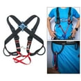 thumbnail image 3 of Harnais d'Escalade Sangles de Montée Ceinture Fixe Réglable Spéléologie Canyoning Survie - 1, 50-120cm Noir, 3 of 10