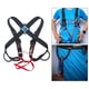 thumbnail image 3 of Arnés de seguridad para escalada, correas ascendentes, cinturón fijo ajustable, espeleología, barranquismo, supervivencia Estilo negro 1, 3 of 9