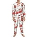 thumbnail image 3 of Fotbe Fire Truck Pijama de Hombre con Estampado de Manga Larga, Conjunto de 2 Piezas, Ropa de Dormir Suave y Cómoda con Bolsillos-Small, 3 of 7