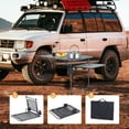thumbnail image 4 of Camping Table with Cupholders, Overlanding Gear for Outdoor Work, Car Camping Essentials, Tailgate Table with Mesh Surface, One Wing Panel, and Heavy-Duty Design for Camping and On-the-Go Adventures, 4 of 7