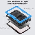 thumbnail image 3 of Samsung Galaxy Tab S11 Ultra2025 Funda Protectora con Soporte Giratorio de 360 ° (Azul Claro), 3 of 9