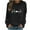 Black, variant on AOOCHASLIY Christmas Tops Women's and Winter New Long Sleeve Loose Large Size Casual Sweatshirt Women Hoodless Sweatshirt
