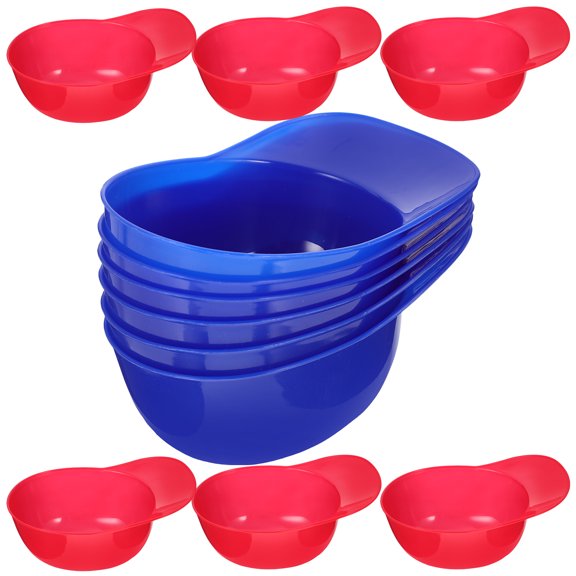 NICEXMAS 12Pcs Multipurpose Plastic Bowls Hat Shape Ice Cream Bowls for Household Use