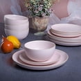 thumbnail image 3 of Gibson Home Remi 12pc Dinnerware Set - Pink, 3 of 6