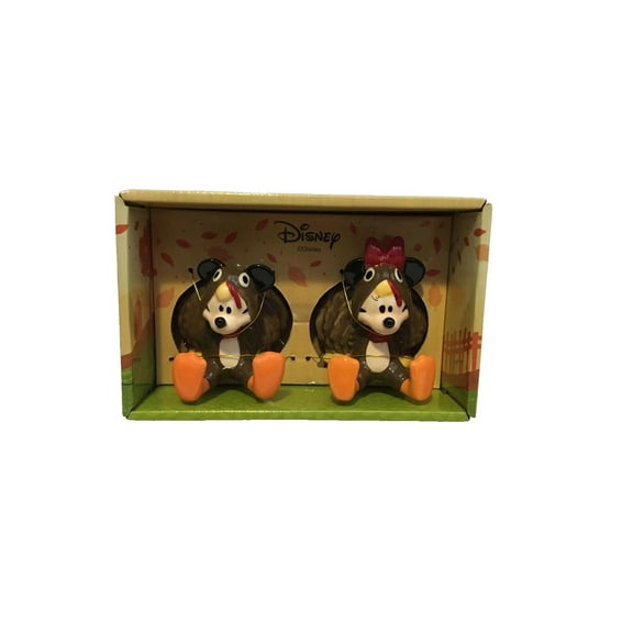 Disney Mickey & Minnie Mouse Thanksgiving Turkey Ceramic Salt Pepper Shakers