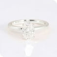 thumbnail image 4 of solitaire jewels 2.5CT Oval Moissanite Solitaire Engagement Ring For Women, 14K White Gold, 4 of 6