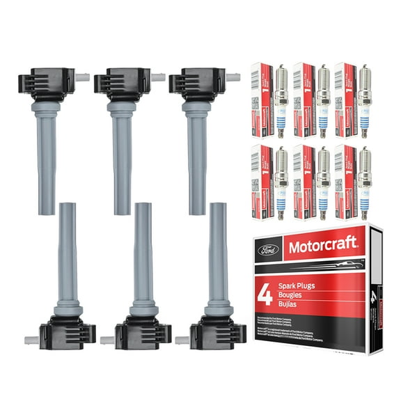 Set of 6 ISA Ignition Coil & 6 Iridium Spark Plug for 2015-2018 Ford Edge 2015-2017 Ford F-150 2017-2020 Lincoln Continental 2016-2018 Lincoln MKX V6 2.7L Replacement For UF773,SP594