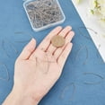 thumbnail image 2 of 100pcs V-Shape Earring Hooks Stainless Steel Hypo-allergenic Earring Wire Fish Hooks Earring Wires with Hole for DIY Jewelry Findings Stainless Steel Color 41mm Long DIY, 2 of 6