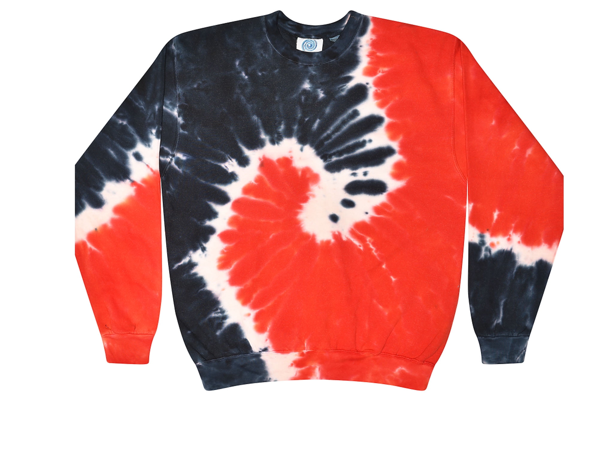 Colortone Tie Dye Crew Neck Fleece Sweatshirt