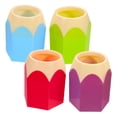 thumbnail image 5 of WASHWEPE Pencil Shaped Pen Holders 4Pcs ABS Plastic Containers for Desk Organization Colorful Design, 5 of 8
