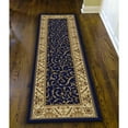 thumbnail image 2 of Radici Usa Como Area Rug 1599 Navy Blue Italian Bordered 2' 2" x 7' 7" Rectangle, 2 of 2