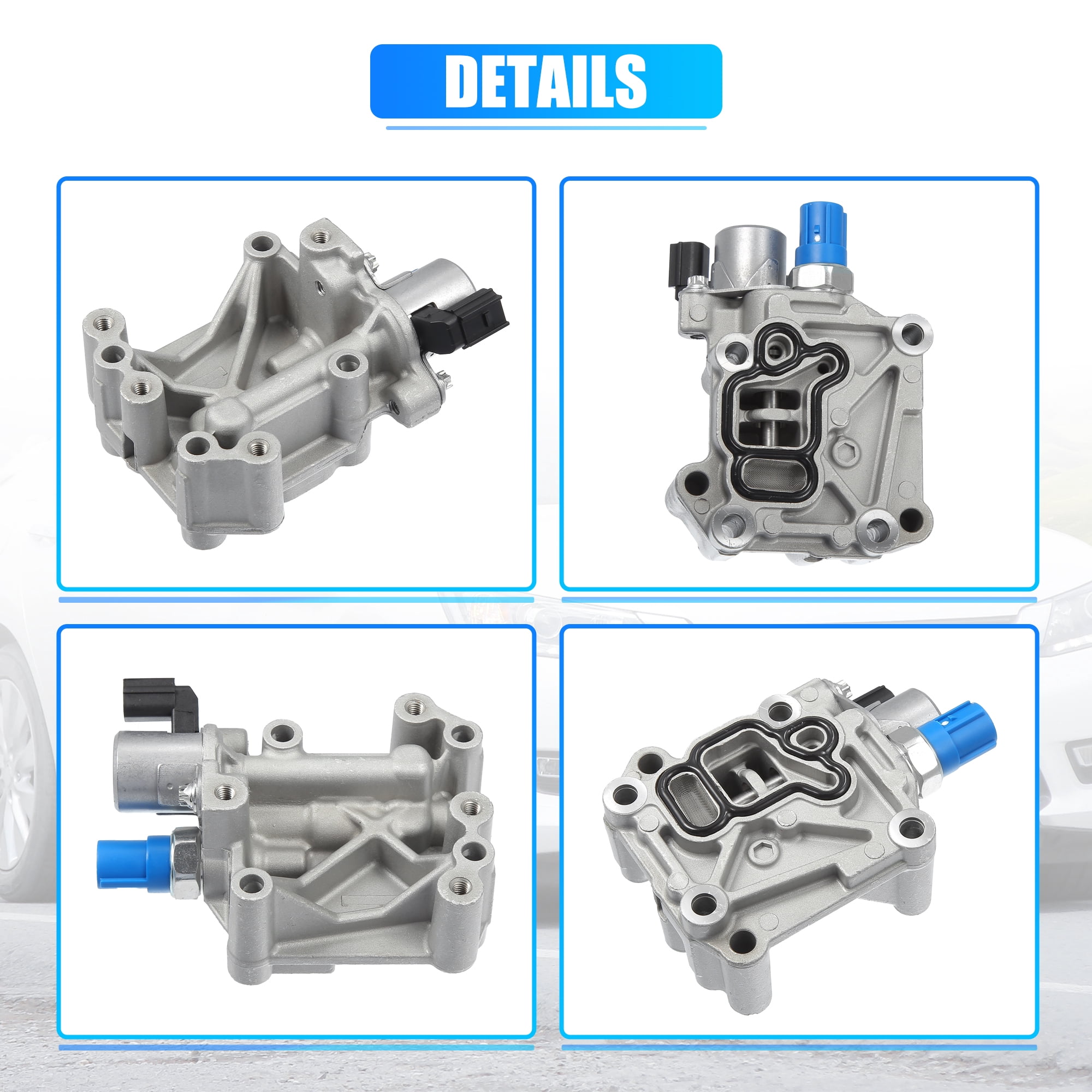 Engine Variable Valve Timing VVT Solenoid with Sensor Fit for Honda Accord L4 2.4L 2008-2012